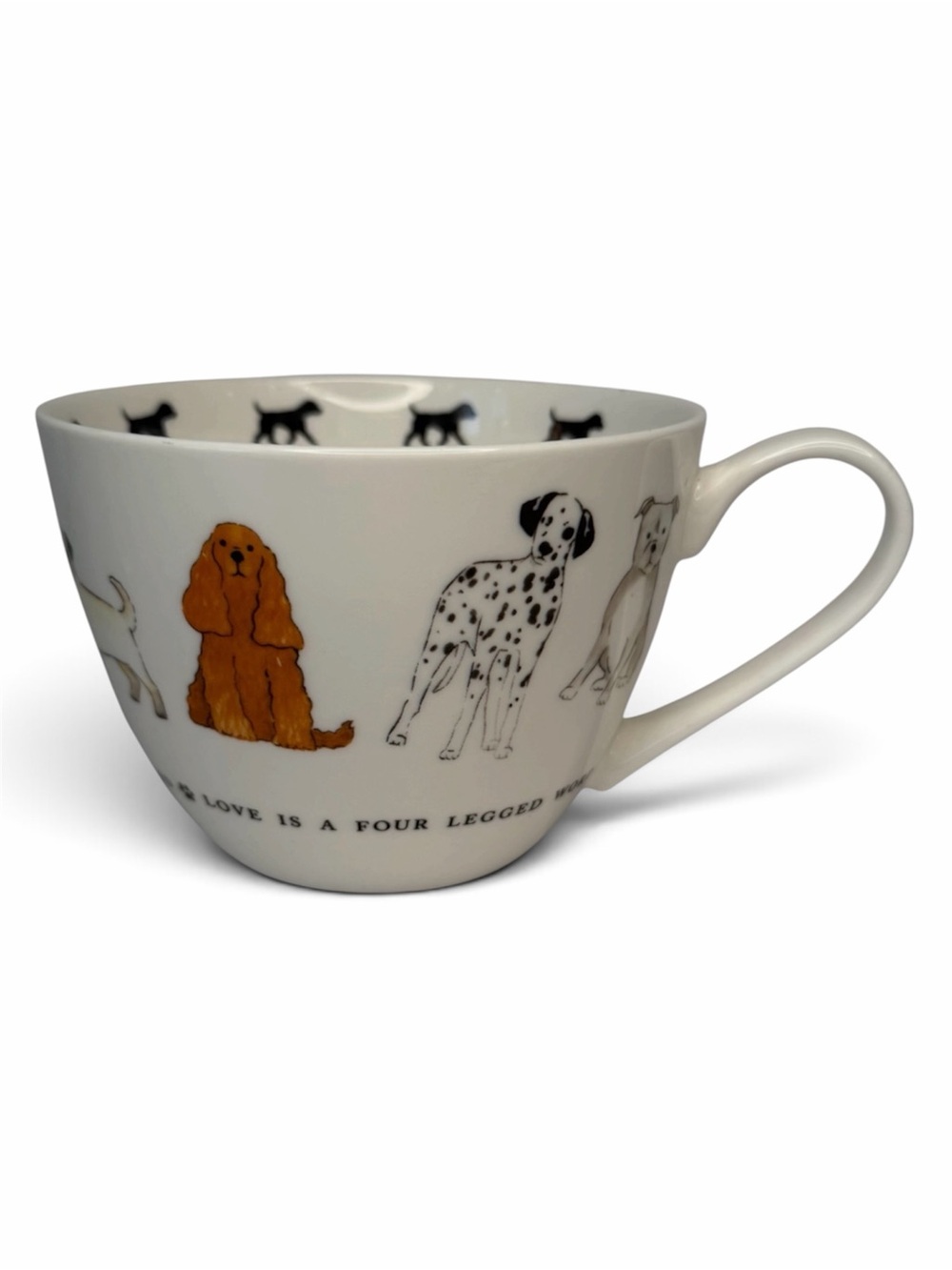 Portobello By Inspire Large 16 oz Mug Dogs Love Is A Four Legged Word Bone China